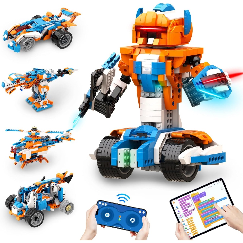 Office Tech Gifts - Modernes STEM Roboter-Baukasten-Set, Technische Desktop-Dekoration, Büro-