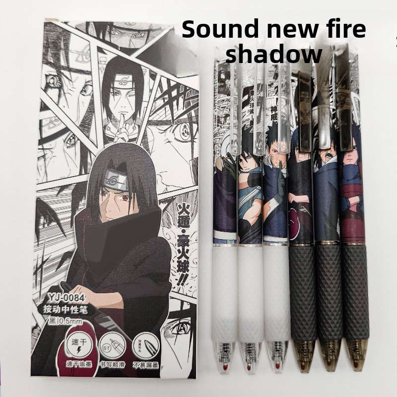 Office Tech Accessories - Anime Naruto Gelstift Niedlicher Cartoon-Charakter-Druck Schnelltrocknende