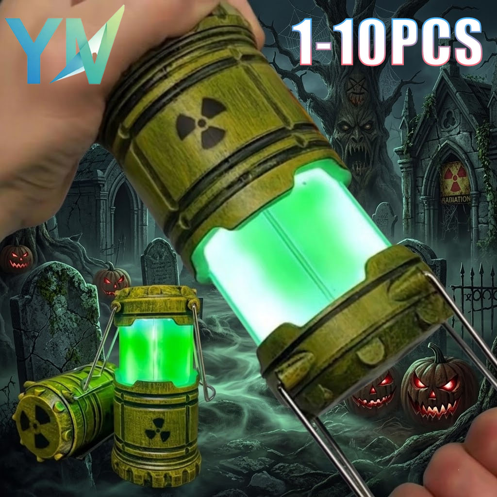 Office Tech Gifts - 1-10 Stück Mini-Atom-Glow-Laterne für Halloween, Camping,