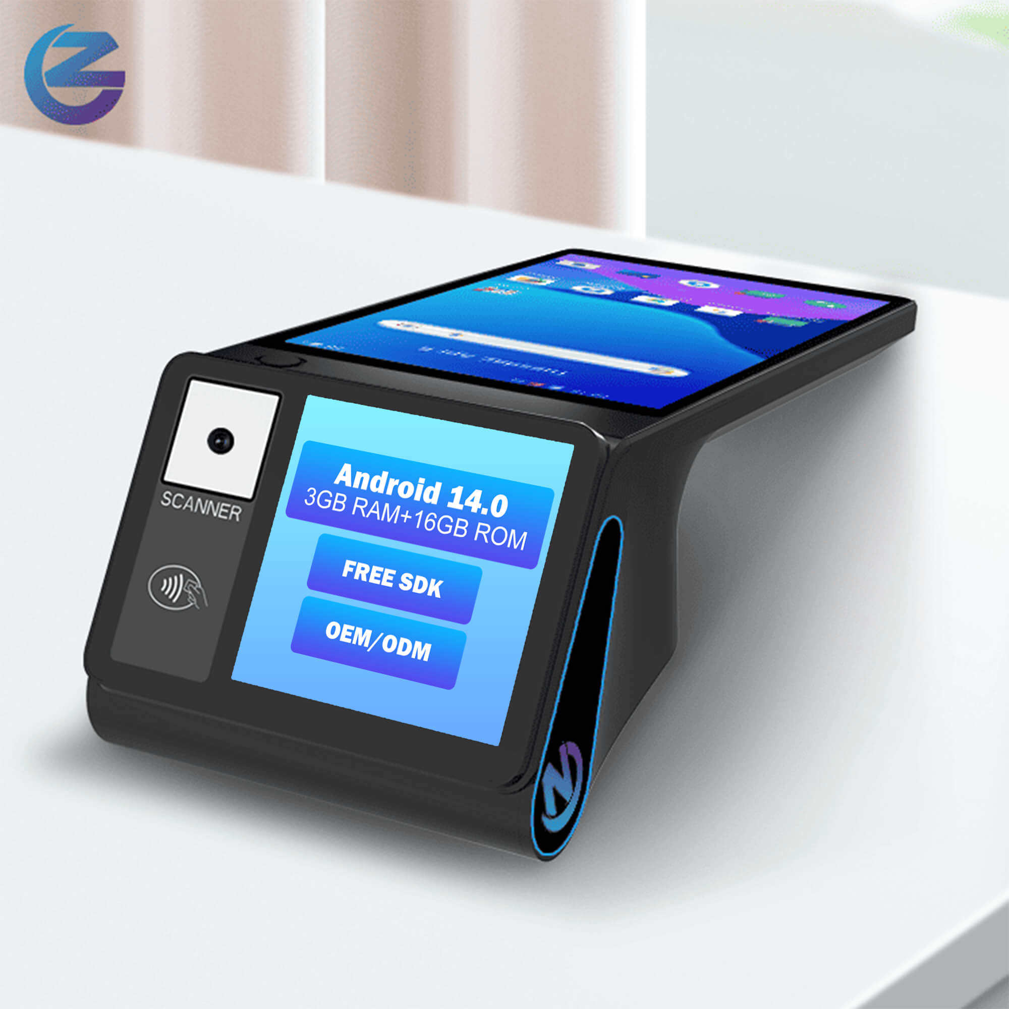 Pos Terminal Android - Android 14.0 Dual Screen 8 Zoll