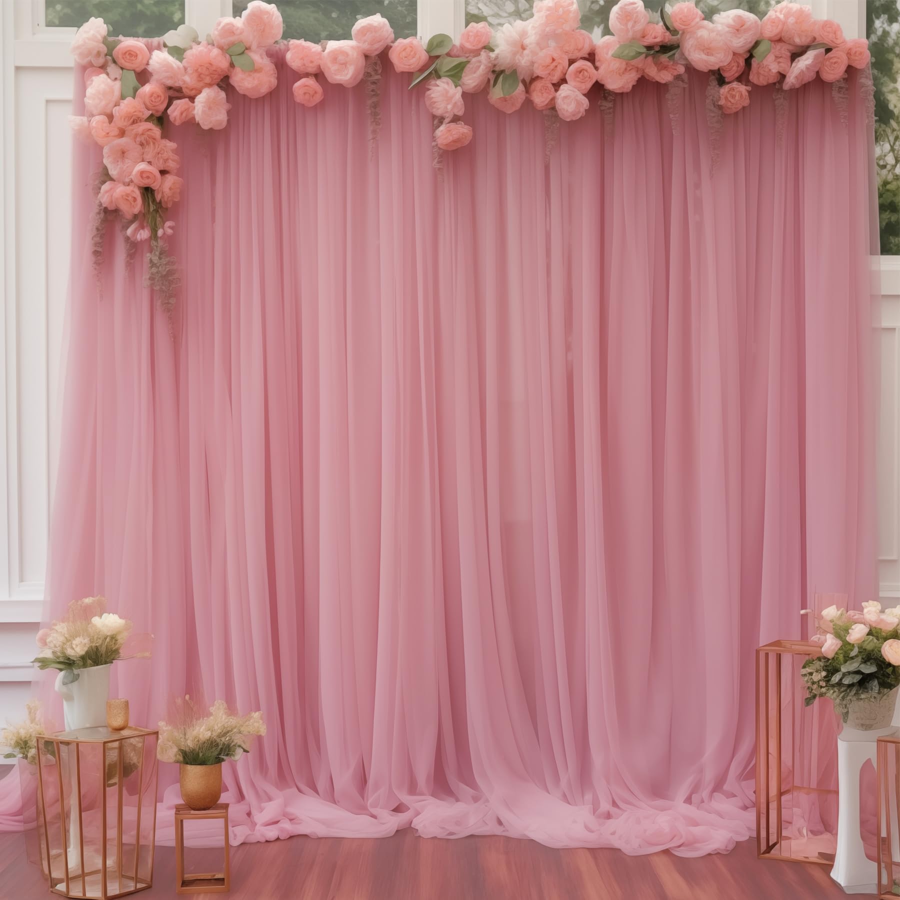 Office Tech Background - 5FT×10FT Chiffon-Hintergrundvorhang für Hochzeit, Party, Halloween-Dekoration,