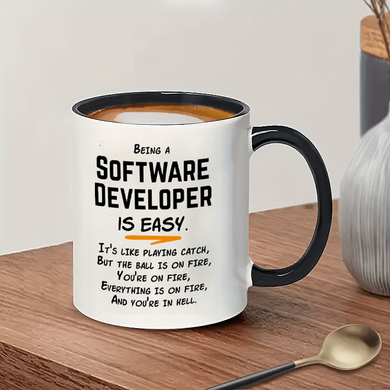 Office Tech Gifts - Software-Entwickler Humor 11oz Keramikbecher - Lustiges