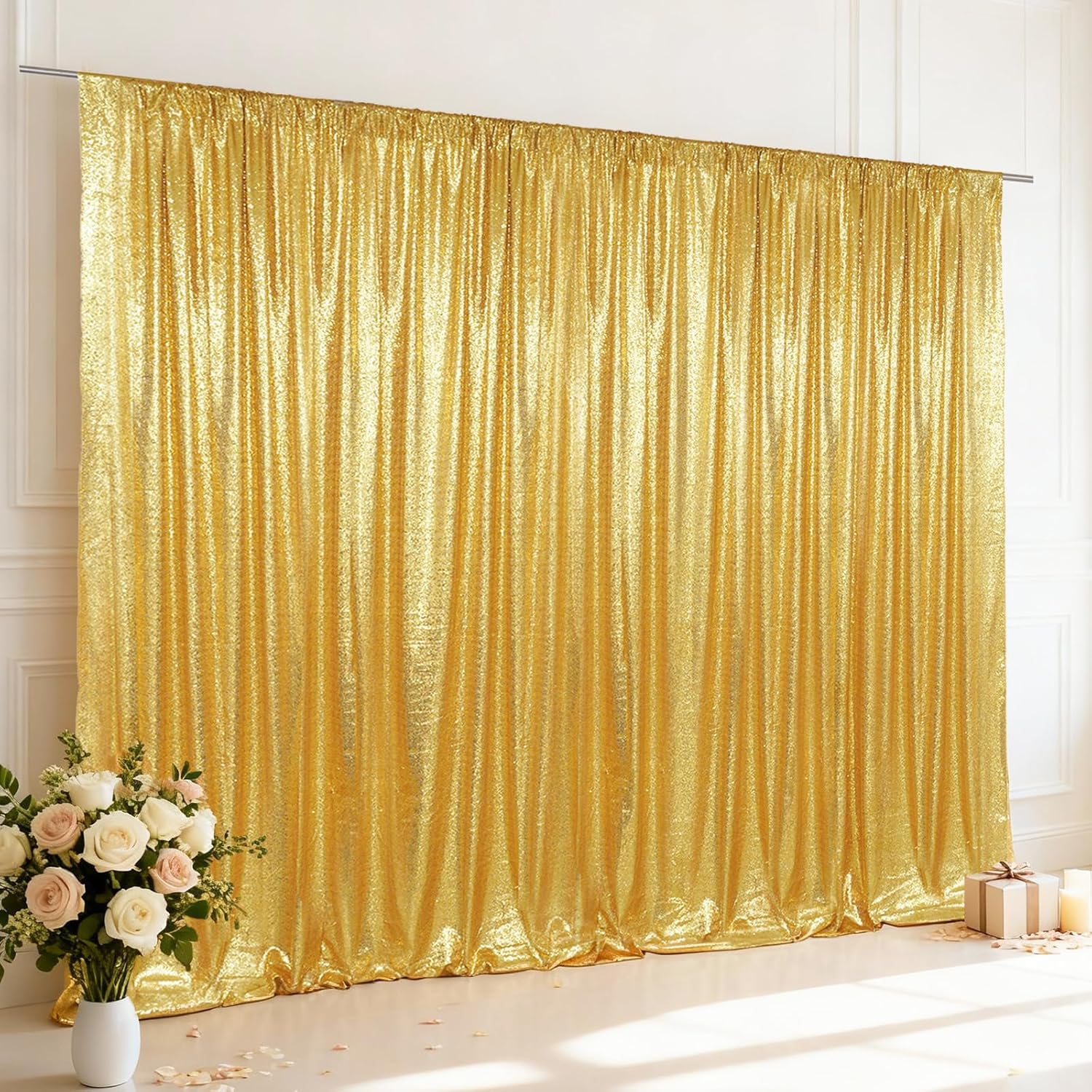 Office Tech Background - Pailletten-Hintergrundvorhang, 1-teilig, Hintergrundvorhänge, glitzernder Fotografie-Hintergrund für