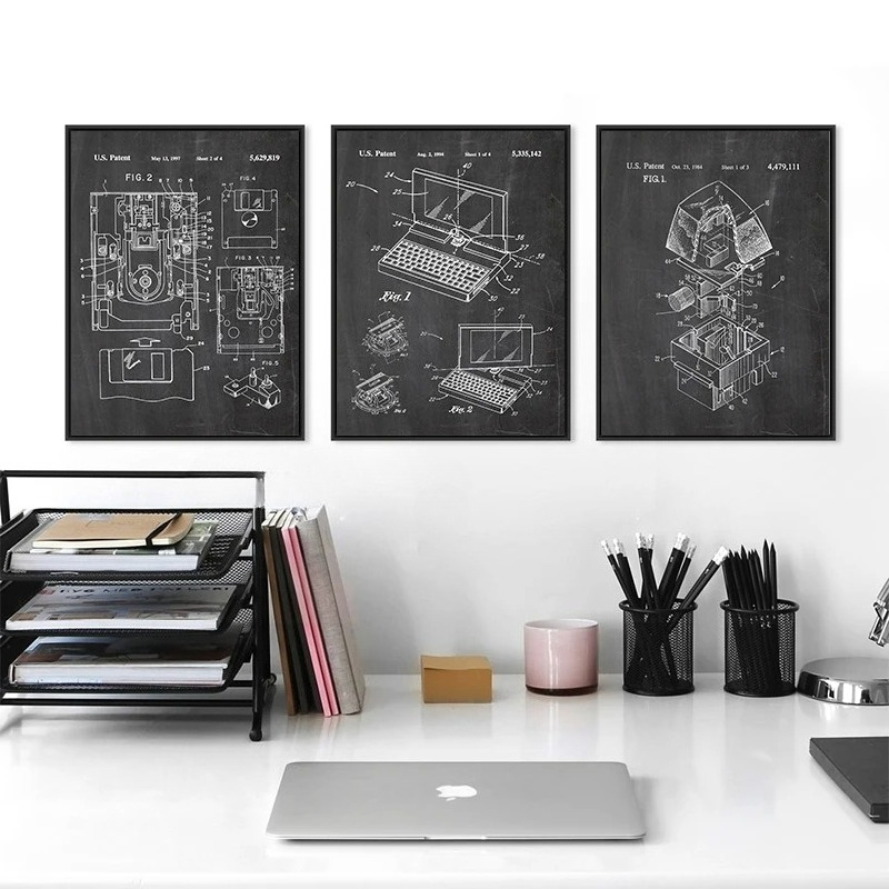 6-teiliges Vintage-Computer-Pa – Office Print Tech Bewertung und Preis